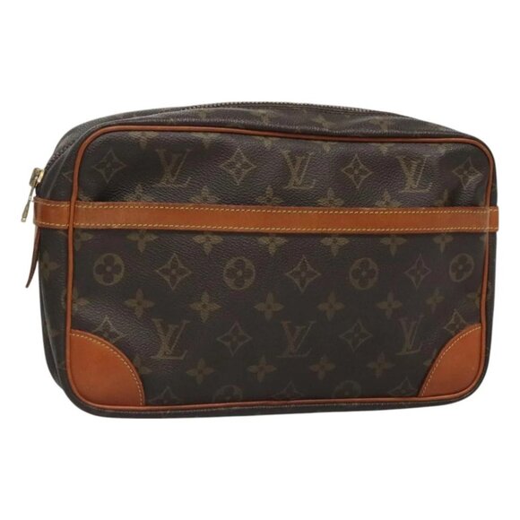 LOUIS VUITTON Monogram Compiegne 28 Clutch Bag M51845 LV Auth 127055 - Picture 1 of 16